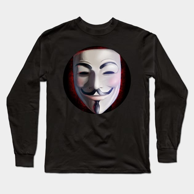 V For Vendetta Long Sleeve T-Shirt by nabakumov